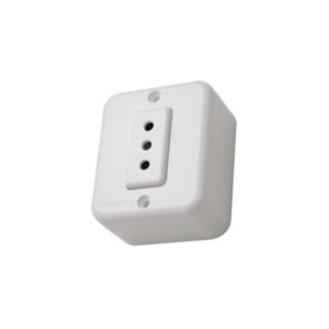 Casquete enchufe simple 10A 250V para conexión eléctrica básica