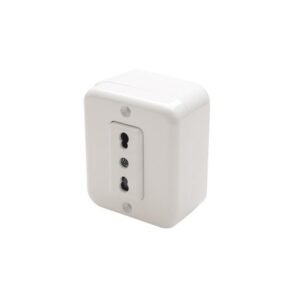 Casquete enchufe simple 10/16A 250V para equipos de mayor consumo eléctrico