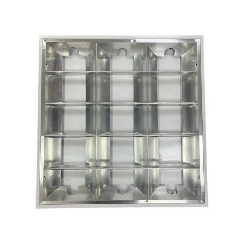 Alta Eficiencia 3x9W sobrepuesto para tubo LED 60x60 cm, diseño compacto con rejilla interna
