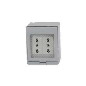 Hydrobox enchufe doble sobrepuesto 10/16A resistente al agua