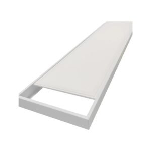 Marco para sobreponer panel LED 120x30 cm para instalación segura y profesional