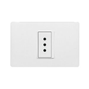 Toma de corriente simple 2P+T 10A Bticino Luzica PU1113 empotrada