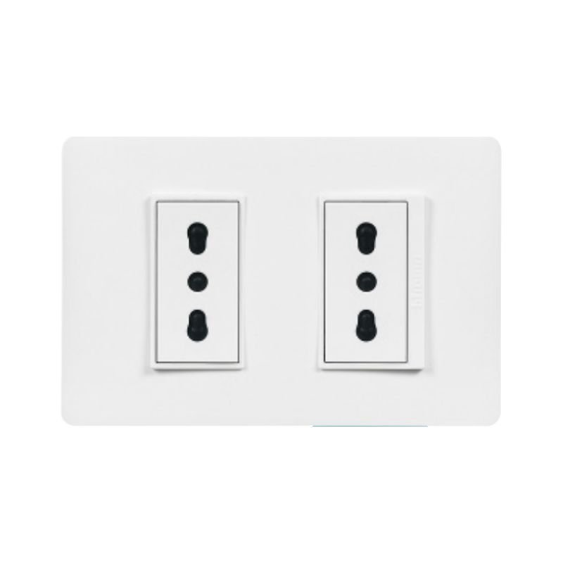 Toma doble 10/16A Bticino Luzica PU1280